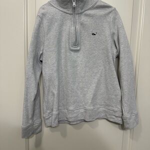Vineyard Vines Kids Quarter-Zip Pullover Sweatshirt Gray Size 6 – EUC